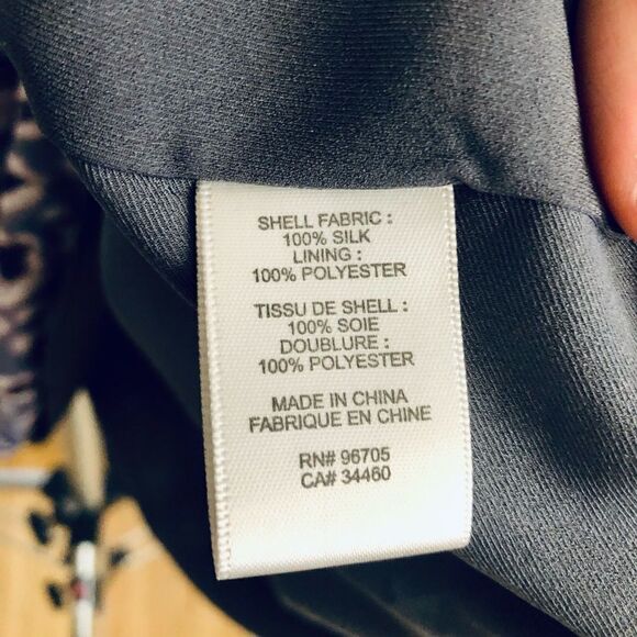 REBECCA Taylor 100% Silk Sleeveless Purple Leopard Animal Print A-Line Dress Sz4 - Picture 7 of 7